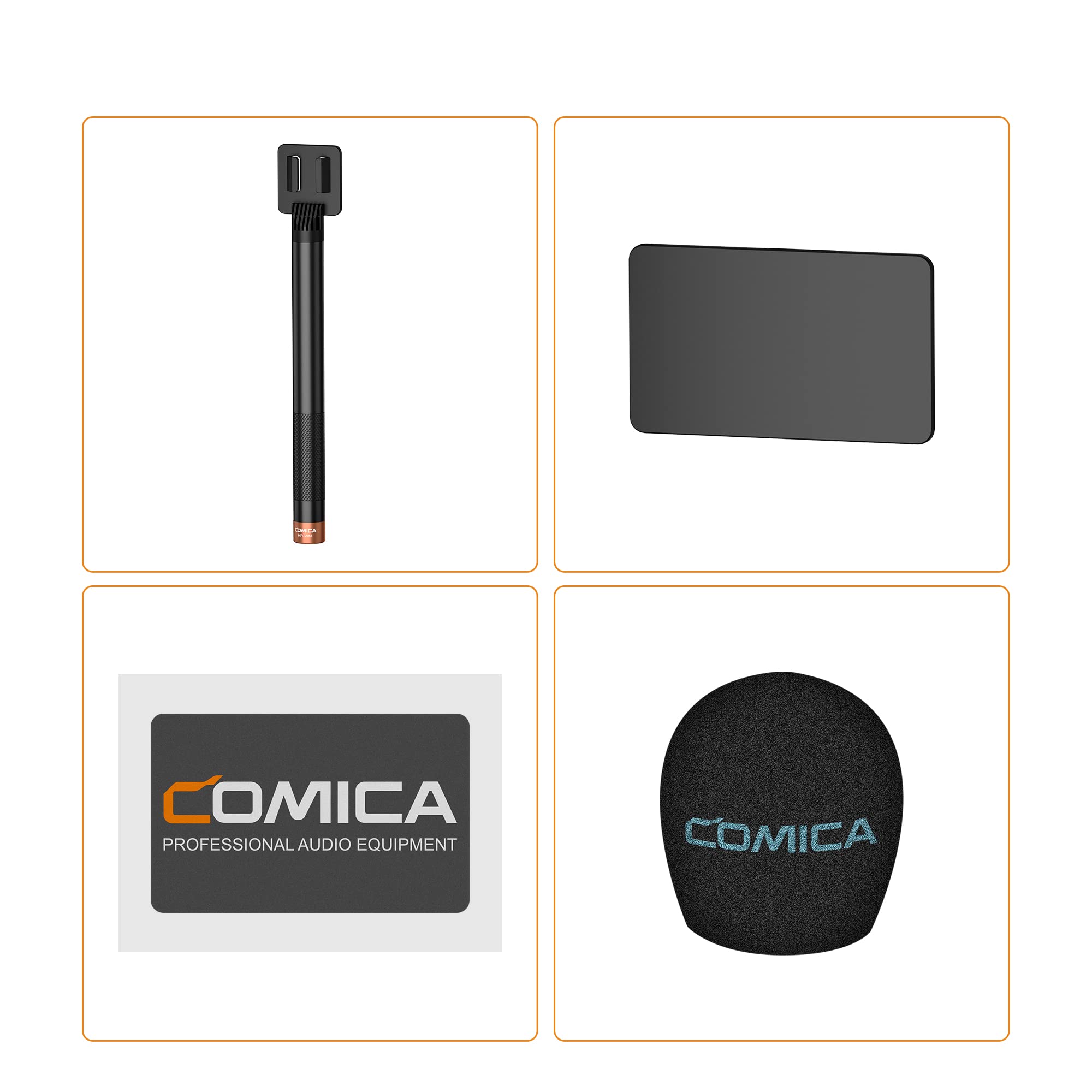 COMICA HR-WM Interview Handheld Adapter for Rode Wireless GO/BoomX-D/D Pro/BoomX-U Wireless Lavalier Microphone, Mic Handle for